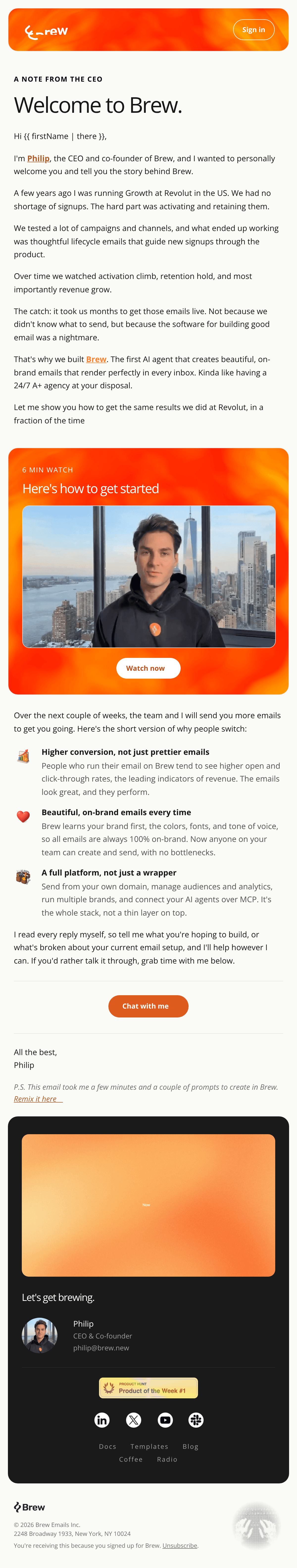 Final template email design