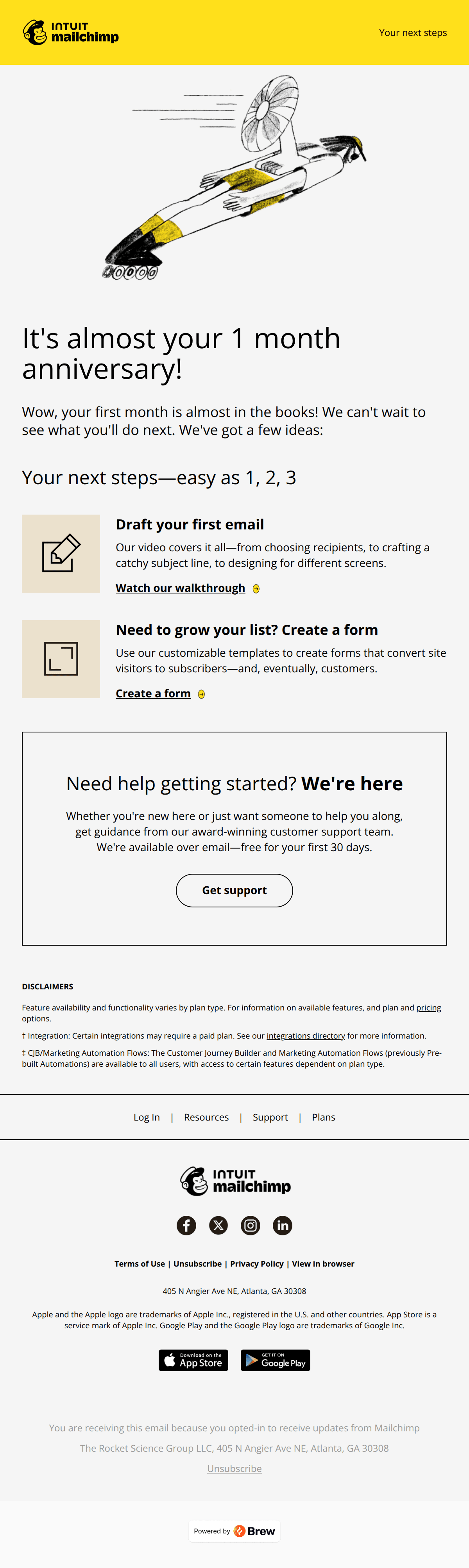 saas design by Mailchimp